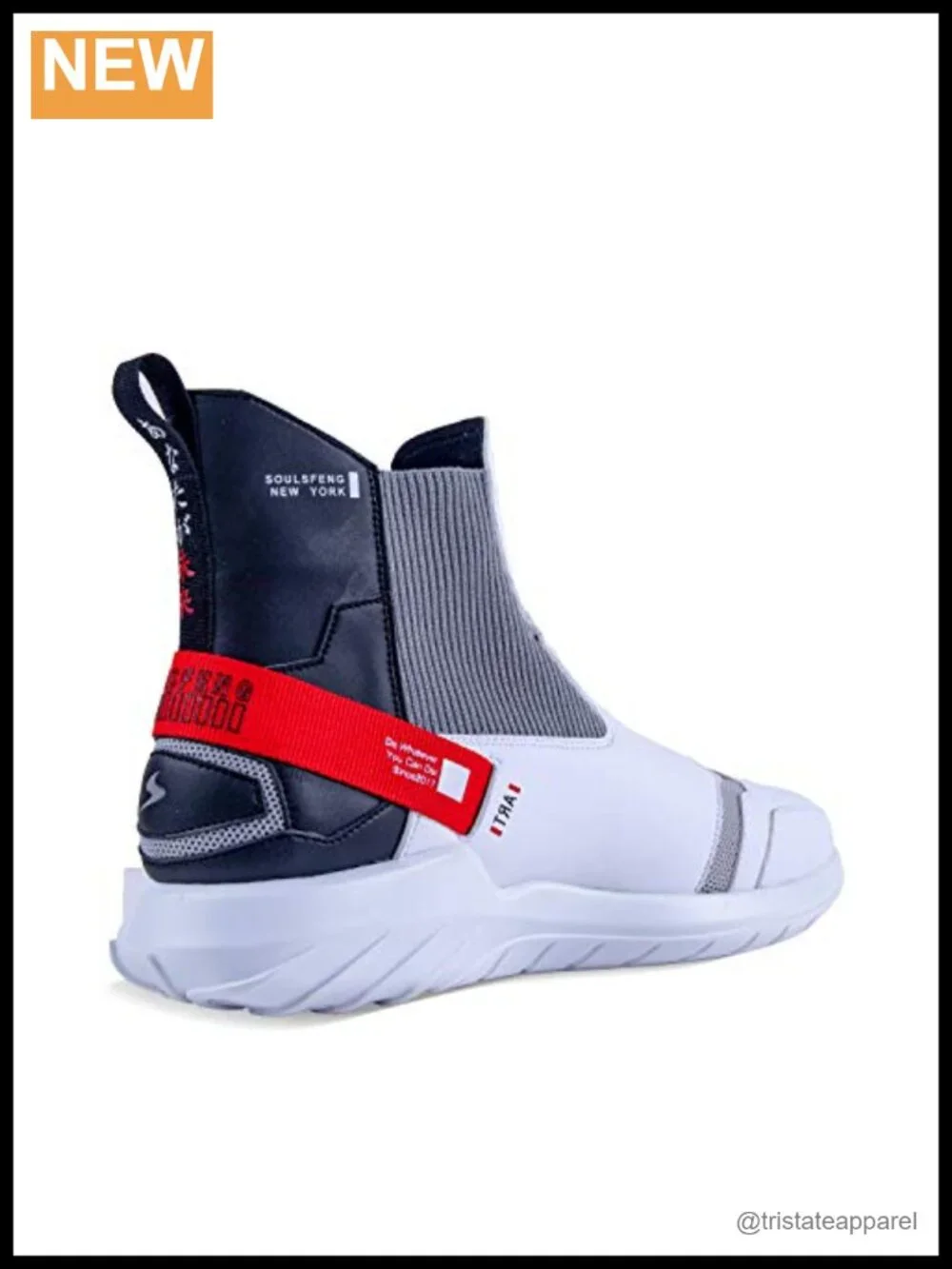 High Top Sneakers Leather Splicing Lightweight Non Slip Walking Shoes
